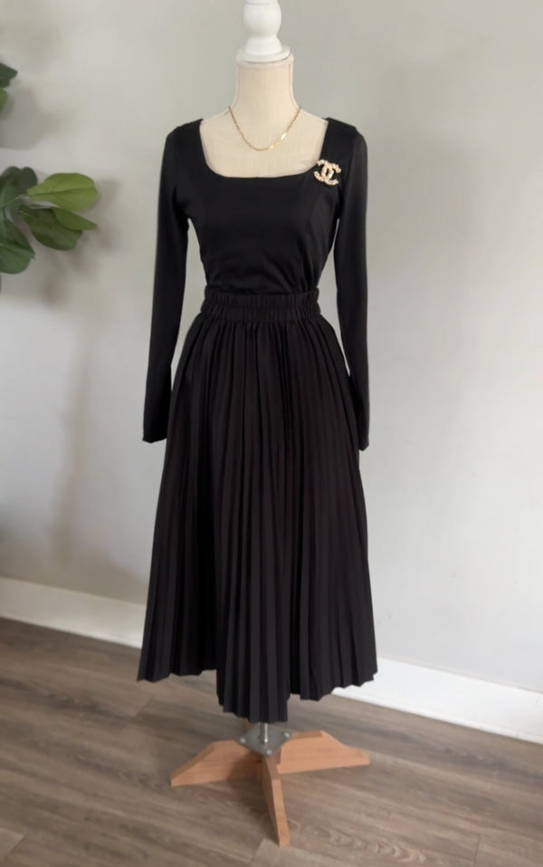 Melanie Pleated Skirt - 2 Color Options