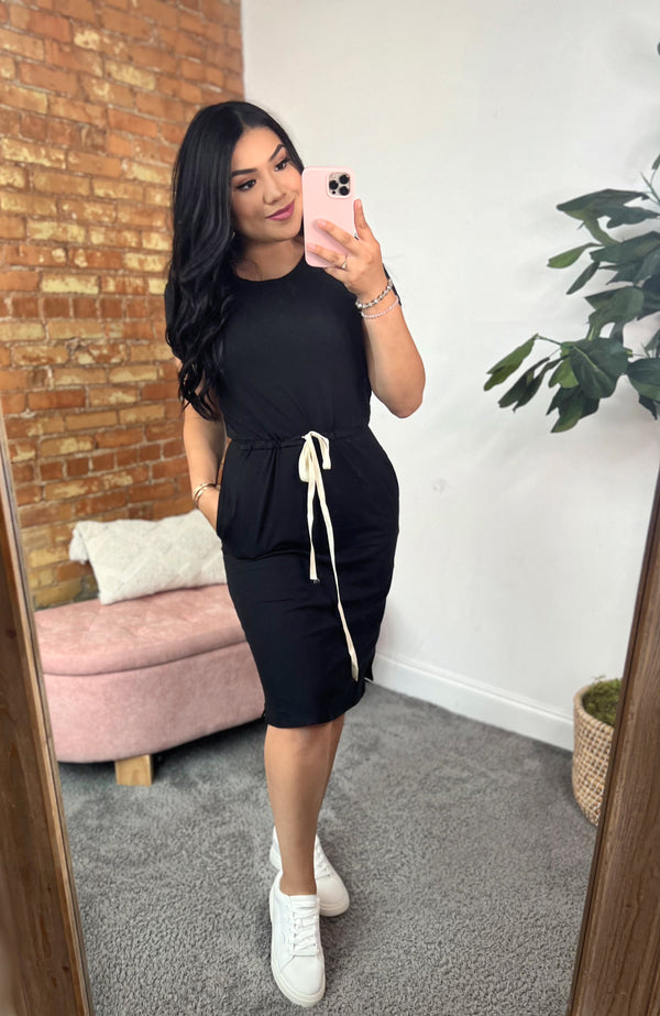 Darling Lounge Dress - Black