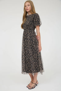 The Margaux Chiffon Dress - Black (Pre-Order)