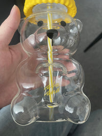 LALA Yellow Bear Glass Cup (Pre-order) - The Darling Style 