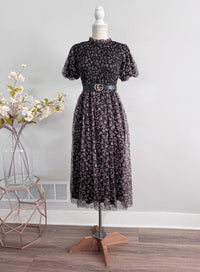 The Margaux Chiffon Dress - Black