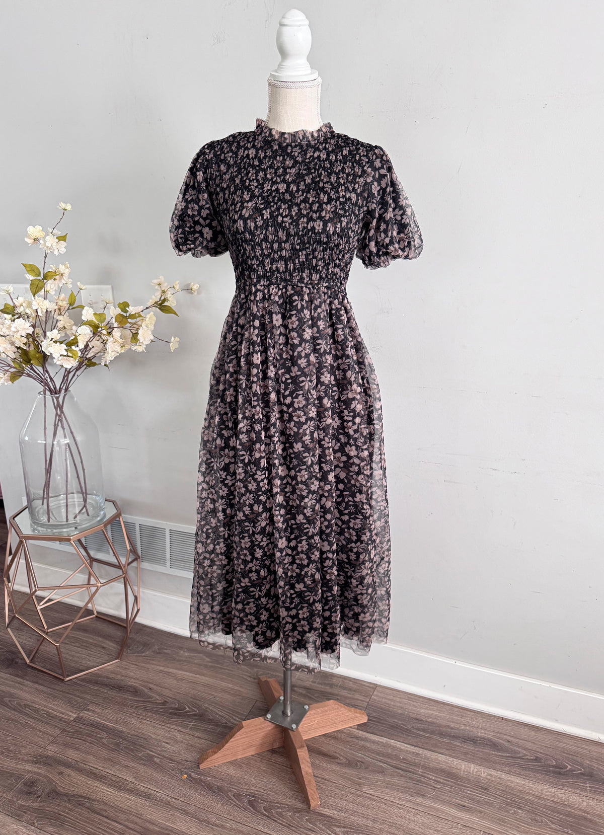 The Margaux Chiffon Dress - Black