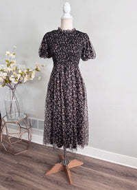 The Margaux Chiffon Dress - Black