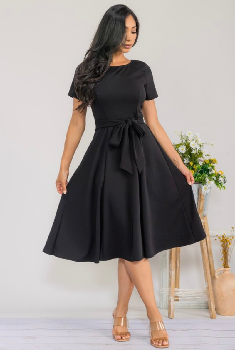 The Lush Swing Dress - Black