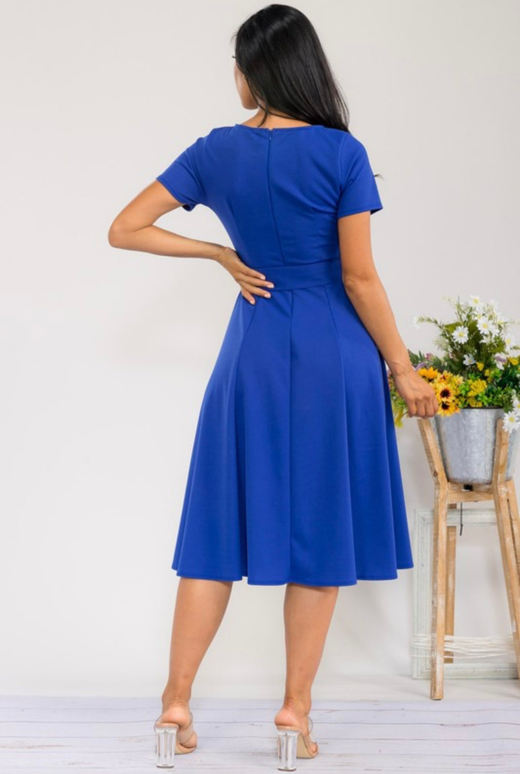 The Lush Swing Dress - Royal Blue