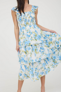 The Rose Garden Dress - Blue