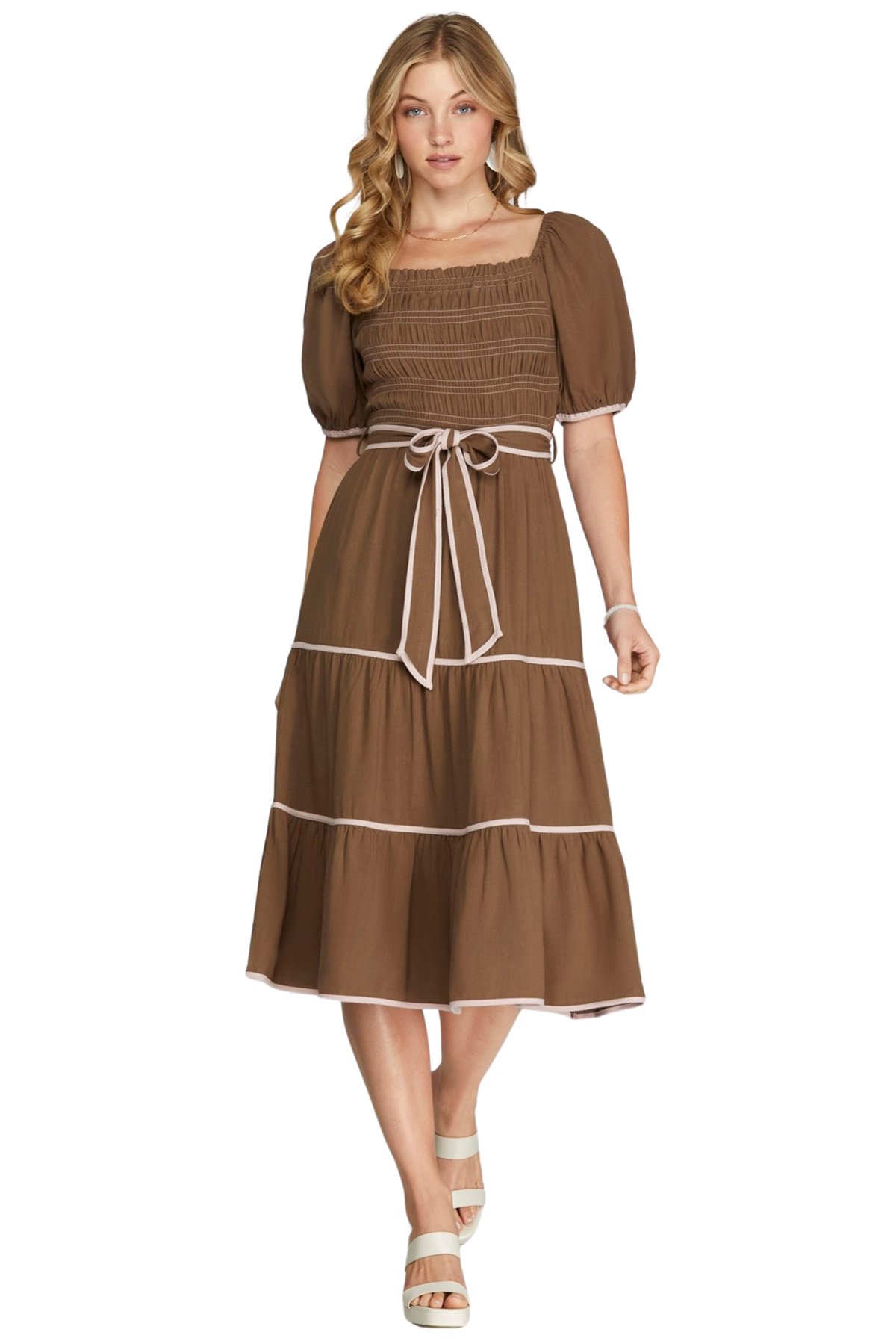 The Emily Dress - Brown