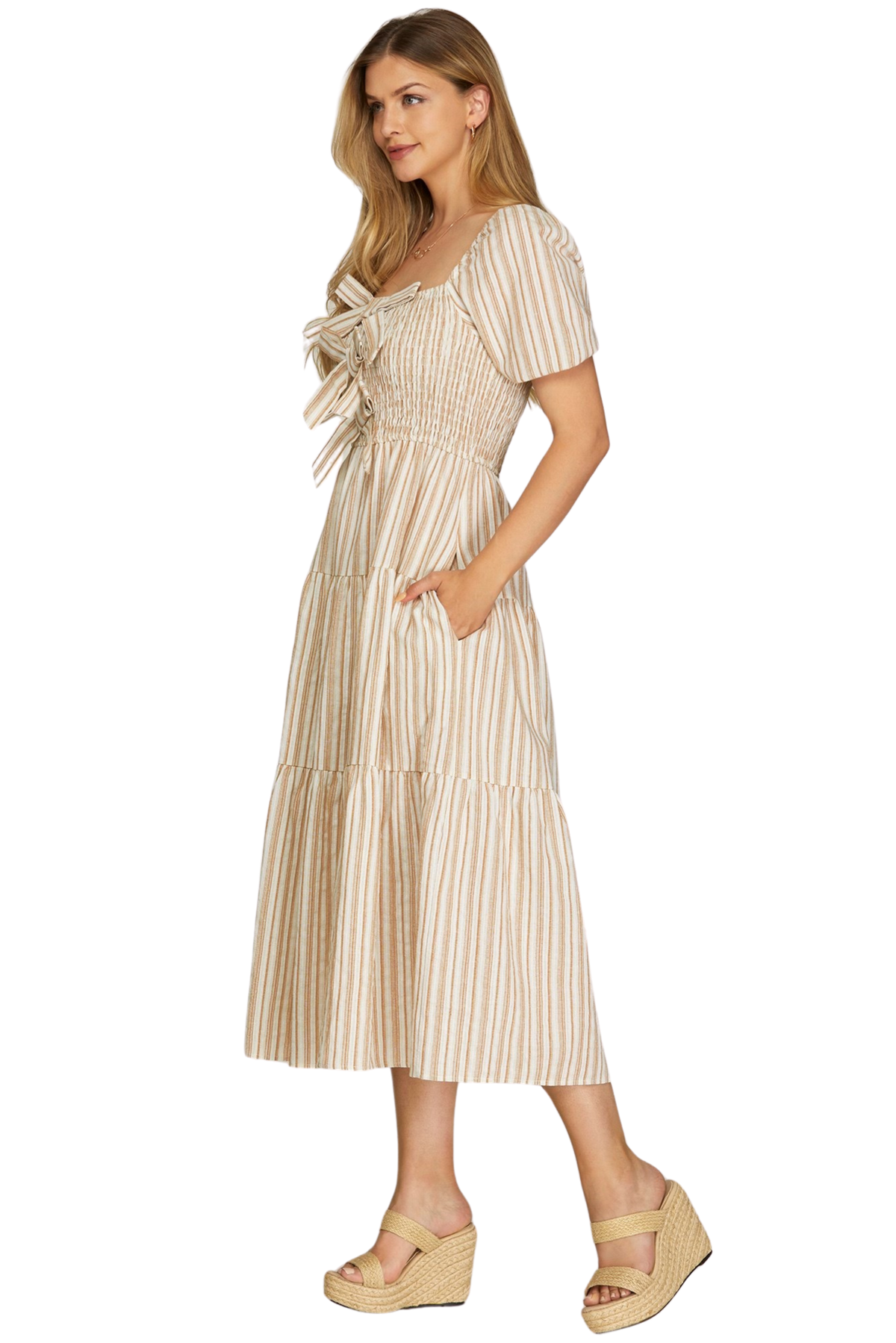 The Charming Knots Dress - Taupe