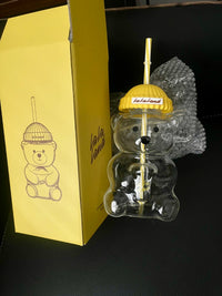 LALA Yellow Bear Glass Cup (Pre-order) - The Darling Style 