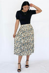 Floral skirt - Taupe