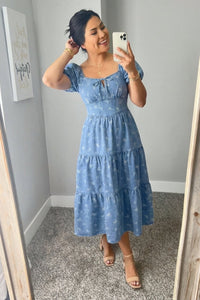 The Cottage Denim Dress - The Darling Style 