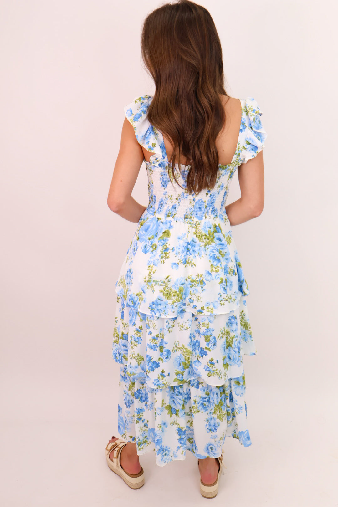 The Rose Garden Dress - Blue