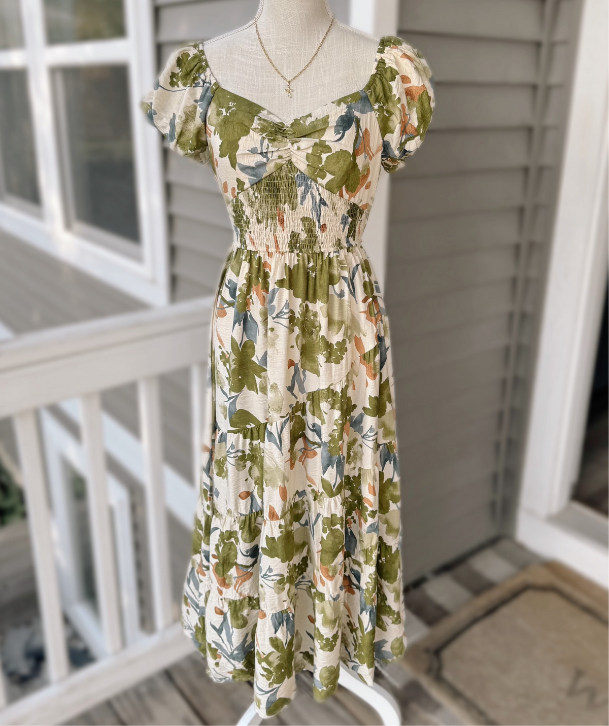 The Fern Belle Dress - Sage