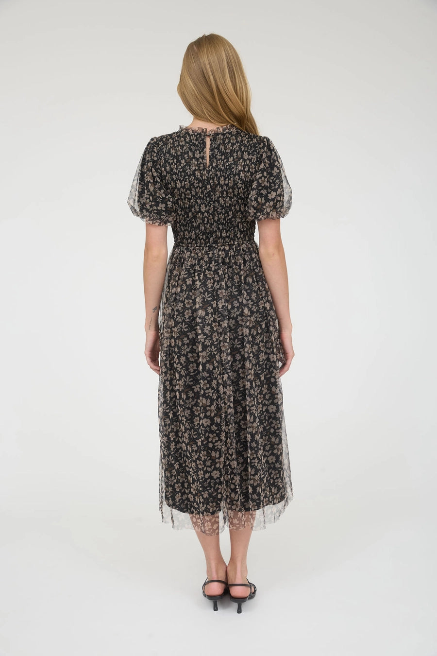 The Margaux Chiffon Dress - Black (Pre-Order)