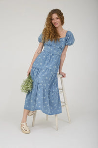 The Cottage Denim Dress - The Darling Style 