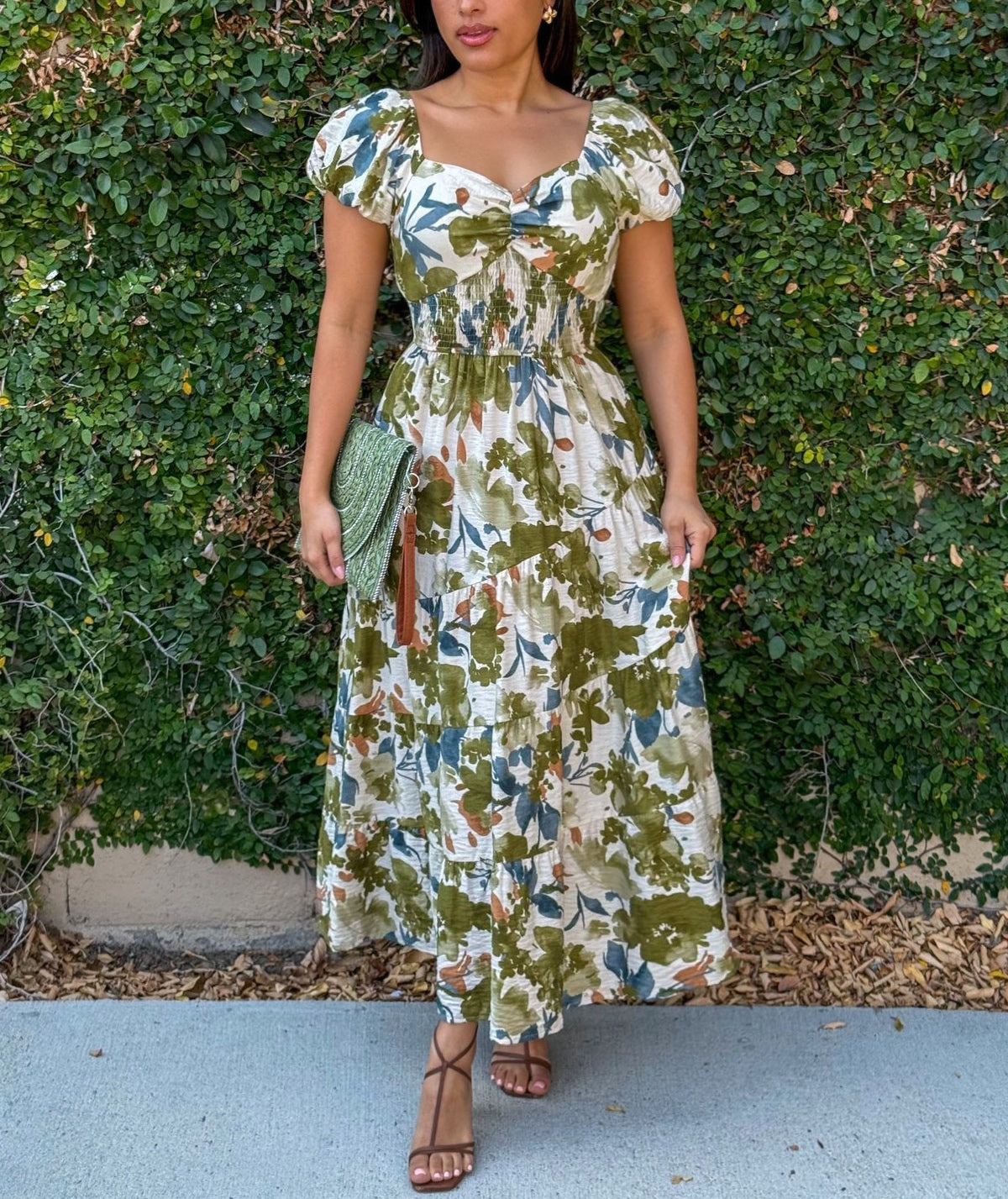 The Fern Belle Dress - Sage