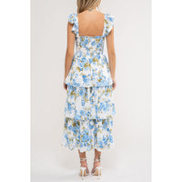 The Rose Garden Dress - Blue