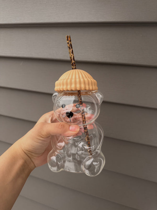 Color Pop Bear - Tan/Leopard