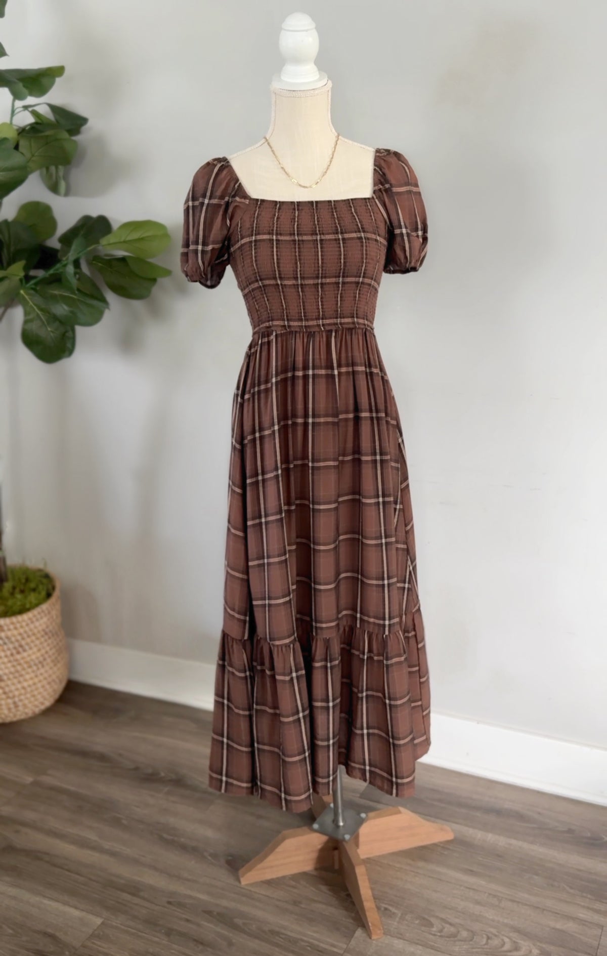 The Maple Plaid Dress