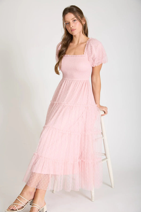 The Tulle Dreams Dress - Pink