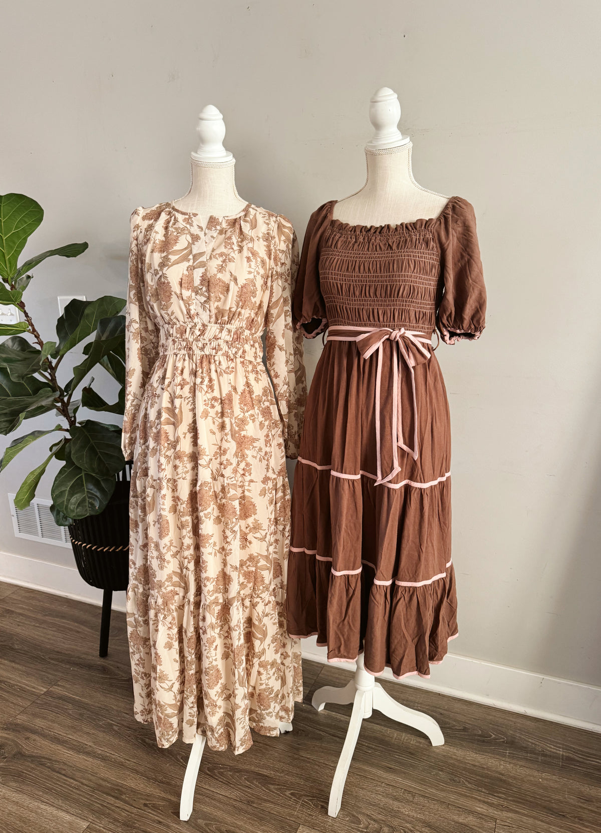 The Emily Dress - Brown