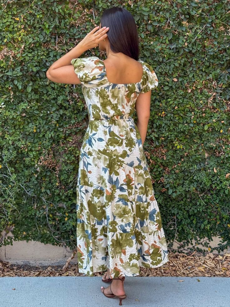 The Fern Belle Dress - Sage