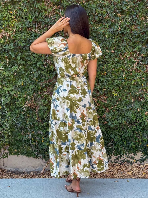 The Fern Belle Dress - Sage