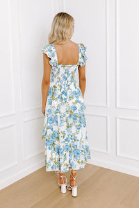 The Rose Garden Dress - Blue