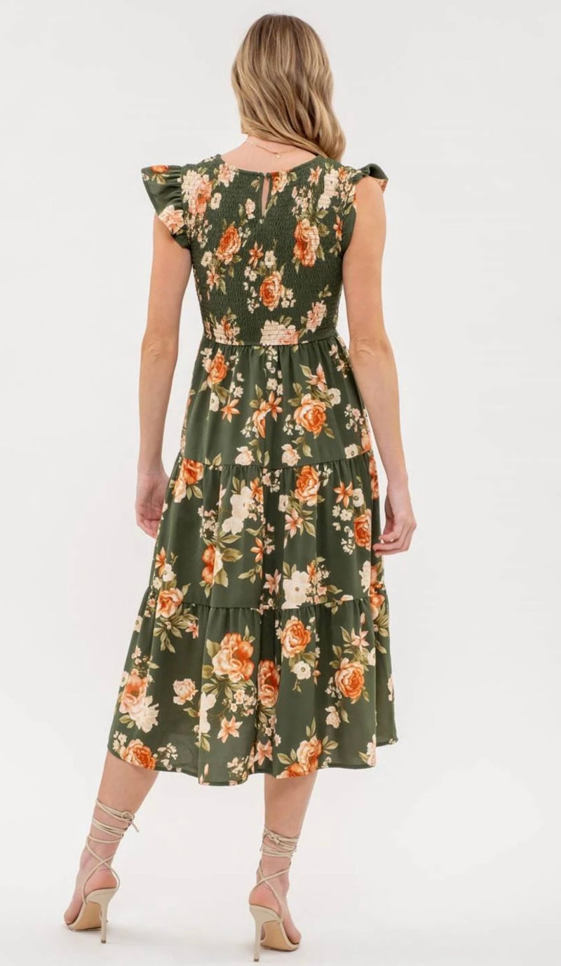 Astrid Dress - Hunter Green