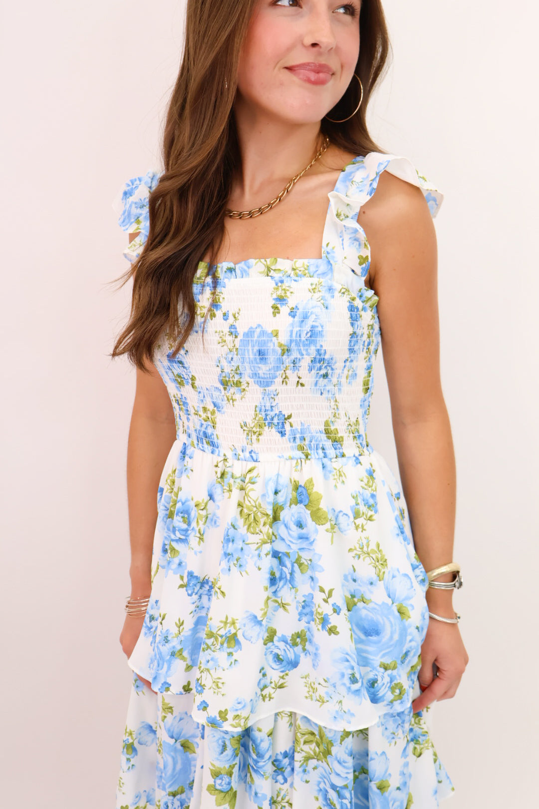 The Rose Garden Dress - Blue
