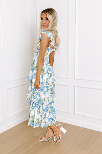 The Rose Garden Dress - Blue