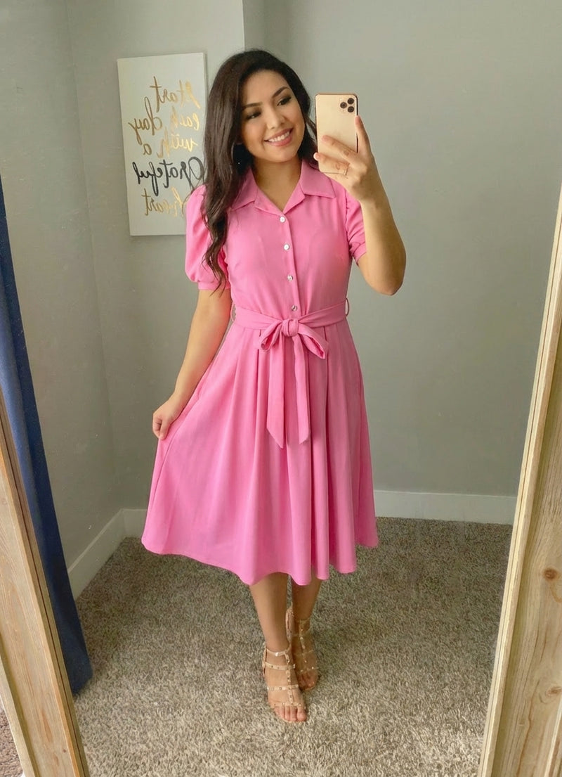The Duchess Dress - Pink - The Darling Style 