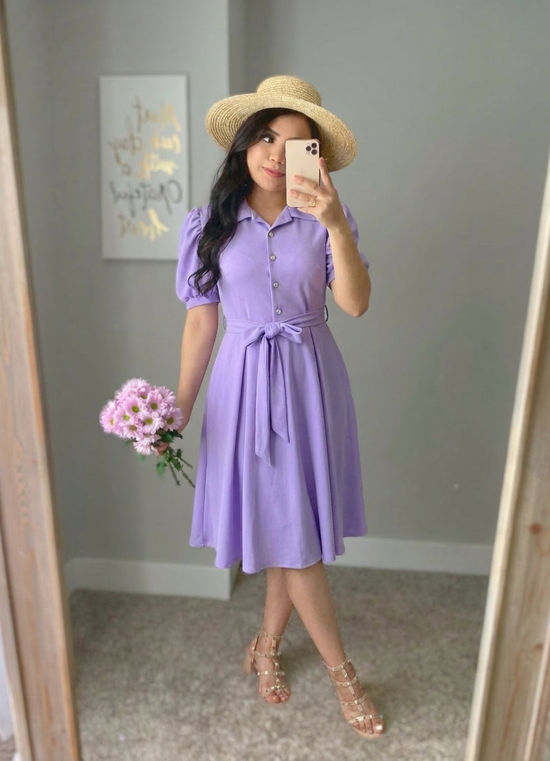 The Duchess Dress - Lilac - The Darling Style 