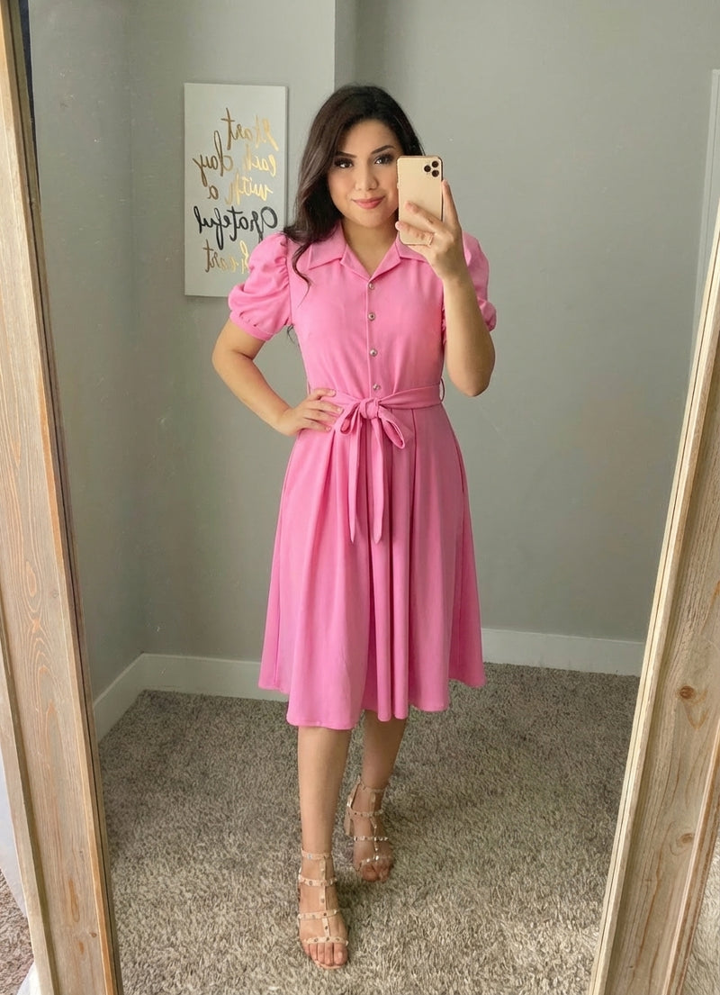 The Duchess Dress - Pink - The Darling Style 