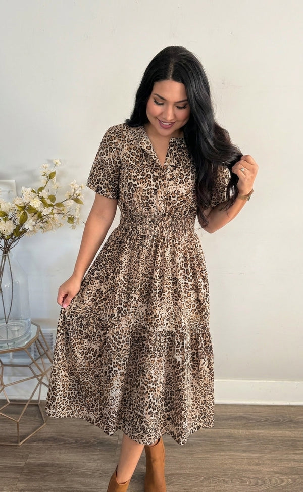 The Verona Leopard Midi - The Darling Style 