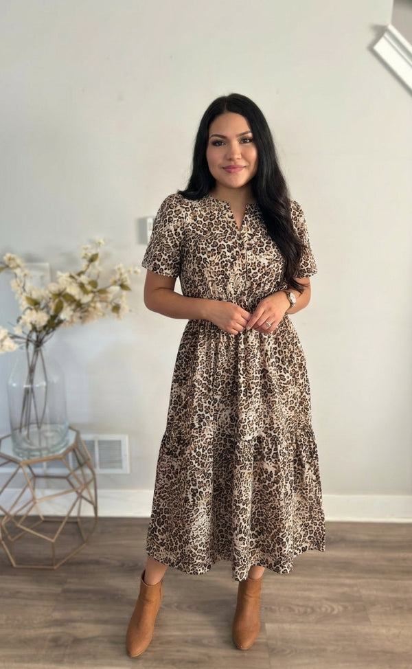 The Verona Leopard Midi - The Darling Style 