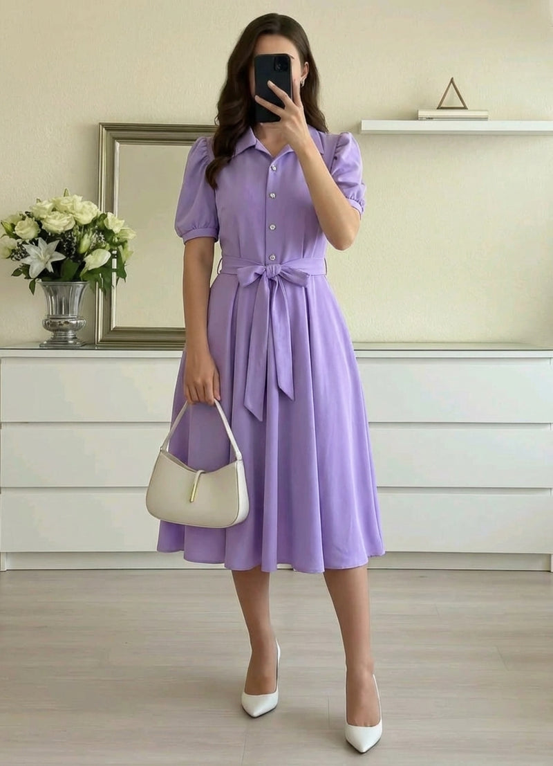 The Duchess Dress - Lilac - The Darling Style 