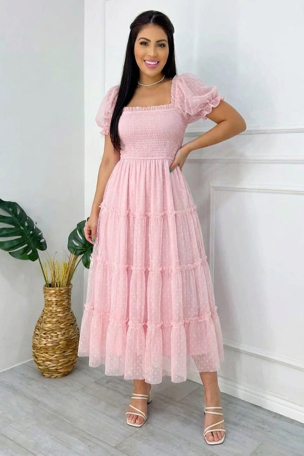 The Tulle Dreams Dress - Pink - The Darling Style 
