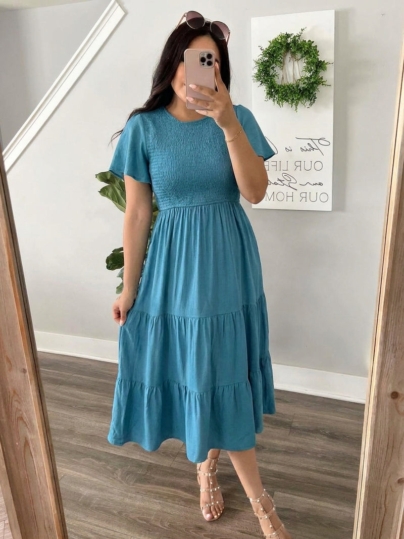 The Blue Sky Bliss Dress - The Darling Style 