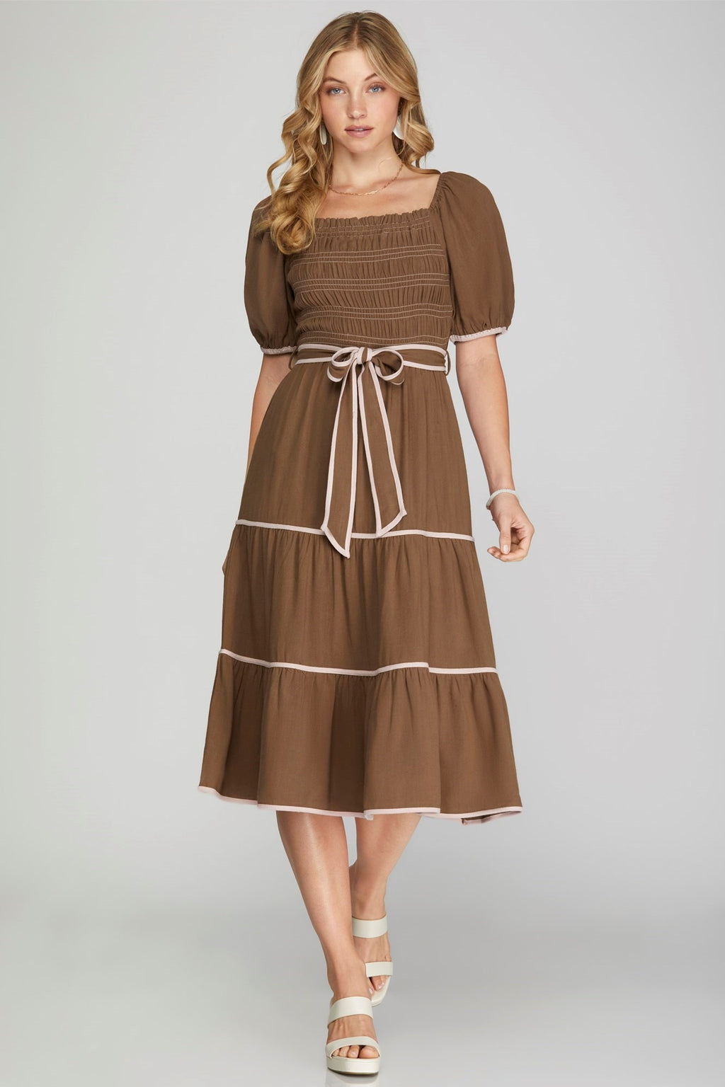 The Ruby Dress - Brown