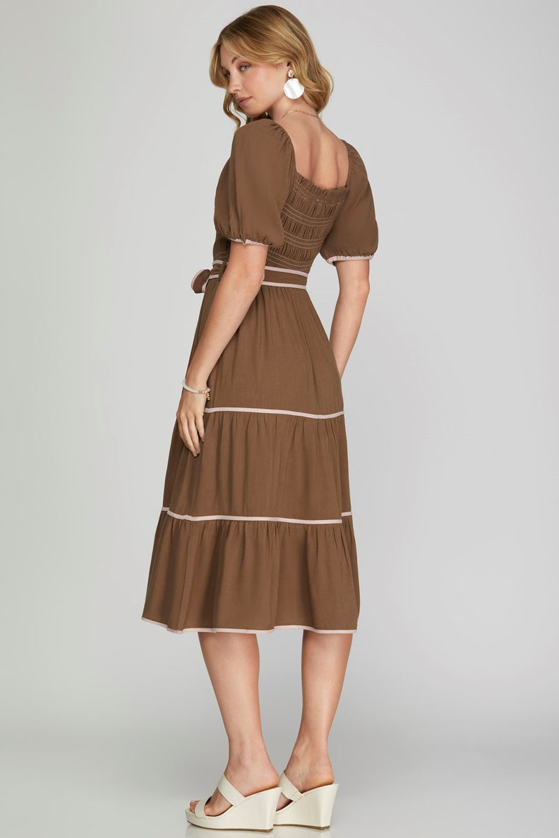 The Ruby Dress - Brown