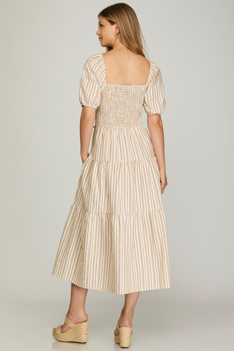 The Charming Knots Dress - Taupe