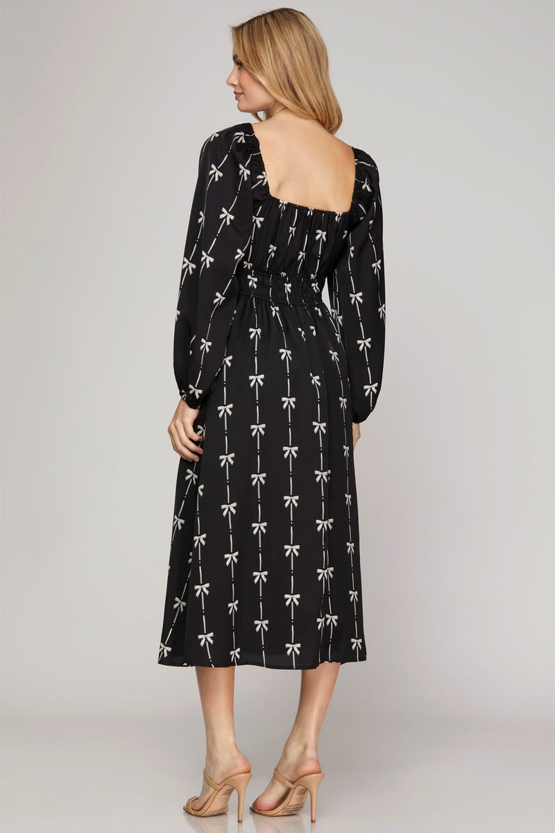 The Twilight Bows Dress - Black