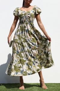 The Fern Belle Dress - Sage
