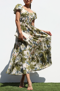 The Fern Belle Dress - Sage