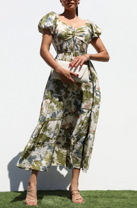 The Fern Belle Dress - Sage
