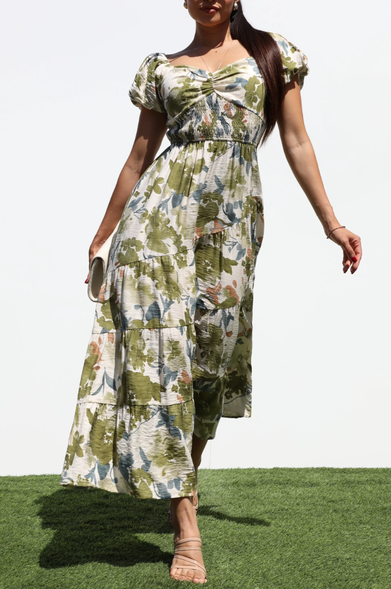 The Fern Belle Dress - Sage