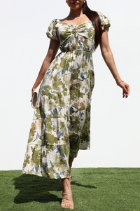The Fern Belle Dress - Sage