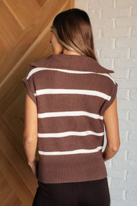 Tea Service Zip Sleeveless Sweater