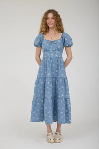 The Cottage Denim Dress - The Darling Style 